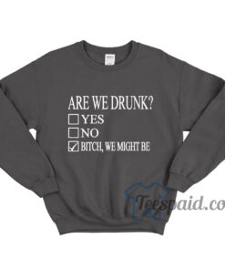 Are We Drunk Sweatshirt